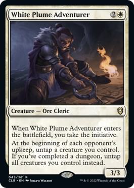 White Plume Adventurer card from Commander Legends: Battle for Baldur's Gate