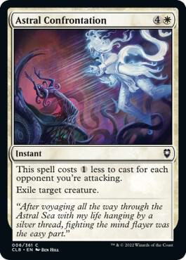 Astral Confrontation card from Commander Legends: Battle for Baldur's Gate