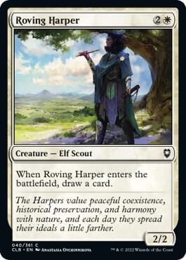 Roving Harper card from Commander Legends: Battle for Baldur's Gate