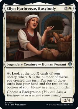 Ellyn Harbreeze, Busybody card from Commander Legends: Battle for Baldur's Gate