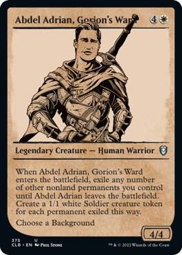 Abdel Adrian, Gorion's Ward (Showcase) card from Commander Legends: Battle for Baldur's Gate