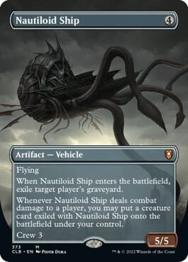 Nautiloid Ship (Borderless) card from Commander Legends: Battle for Baldur's Gate