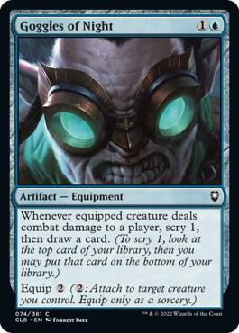 Goggles of Night card from Commander Legends: Battle for Baldur's Gate
