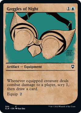 Goggles of Night (Showcase) card from Commander Legends: Battle for Baldur's Gate