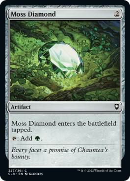 Moss Diamond card from Commander Legends: Battle for Baldur's Gate