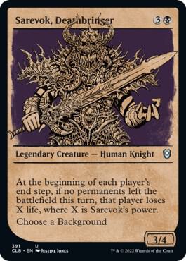 Sarevok, Deathbringer (Showcase) card from Commander Legends: Battle for Baldur's Gate