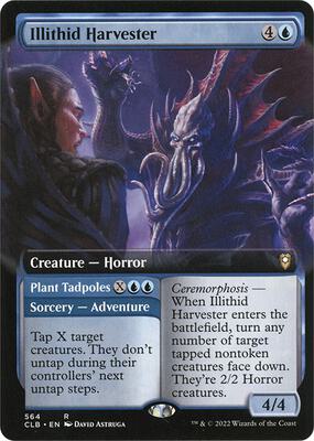 Illithid Harvester (Extended Art) card from Commander Legends: Battle for Baldur's Gate