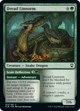 Dread Linnorm card from Commander Legends: Battle for Baldur's Gate