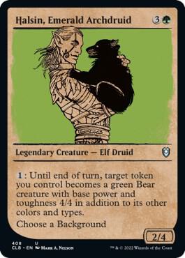 Halsin, Emerald Archdruid (Showcase) card from Commander Legends: Battle for Baldur's Gate