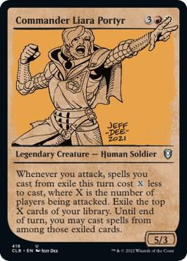 Commander Liara Portyr (Showcase) card from Commander Legends: Battle for Baldur's Gate