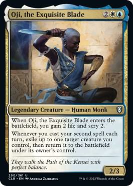 Oji, the Exquisite Blade card from Commander Legends: Battle for Baldur's Gate