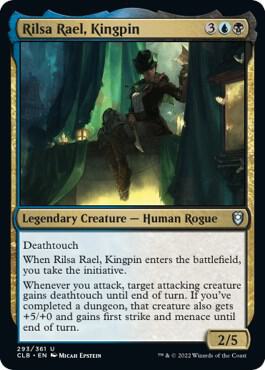 Rilsa Rael, Kingpin card from Commander Legends: Battle for Baldur's Gate