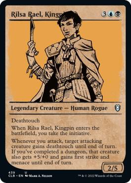 Rilsa Rael, Kingpin (Showcase) card from Commander Legends: Battle for Baldur's Gate