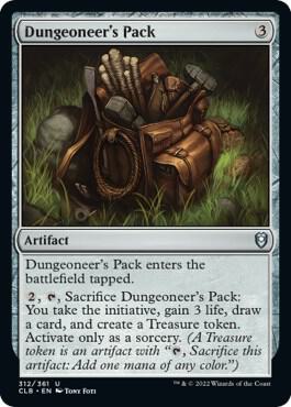 Dungeoneer's Pack card from Commander Legends: Battle for Baldur's Gate