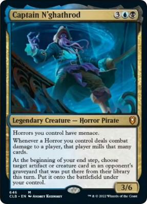 Captain N'ghathrod card from Commander Legends: Battle for Baldur's Gate