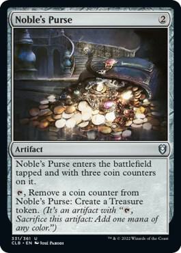 Noble's Purse card from Commander Legends: Battle for Baldur's Gate