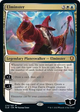 Elminster card from Commander Legends: Battle for Baldur's Gate