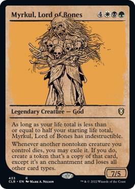 Myrkul, Lord of Bones (Showcase) card from Commander Legends: Battle for Baldur's Gate