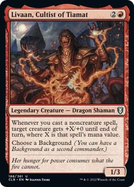 Livaan, Cultist of Tiamat card from Commander Legends: Battle for Baldur's Gate