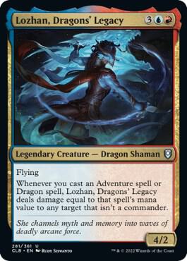 Lozhan, Dragons' Legacy card from Commander Legends: Battle for Baldur's Gate