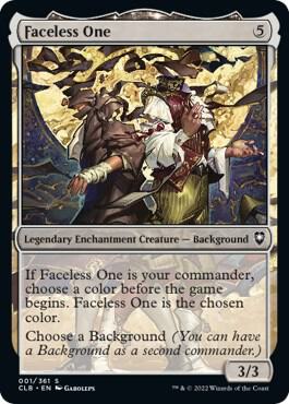 Faceless One card from Commander Legends: Battle for Baldur's Gate