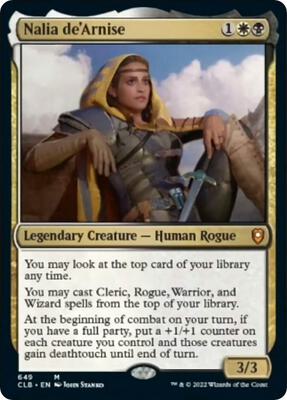 Nalia de'Arnise card from Commander Legends: Battle for Baldur's Gate