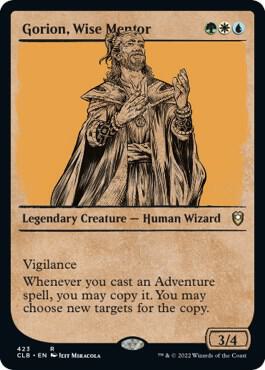 Gorion, Wise Mentor (Showcase) card from Commander Legends: Battle for Baldur's Gate