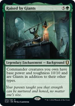 Raised by Giants card from Commander Legends: Battle for Baldur's Gate