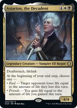 Astarion, the Decadent card from Commander Legends: Battle for Baldur's Gate
