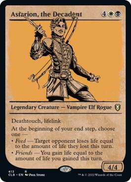 Astarion, the Decadent (Showcase) card from Commander Legends: Battle for Baldur's Gate
