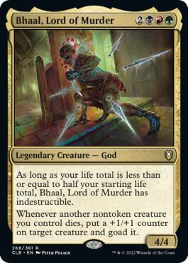 Bhaal, Lord of Murder card from Commander Legends: Battle for Baldur's Gate