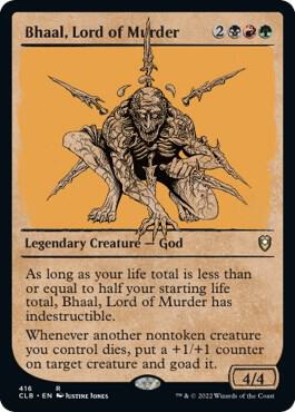 Bhaal, Lord of Murder (Showcase) card from Commander Legends: Battle for Baldur's Gate