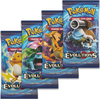 Evolutions Booster Pack Art Bundle [Set of 4] card from XY - Evolutions