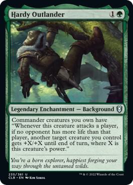 Hardy Outlander card from Commander Legends: Battle for Baldur's Gate