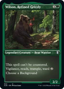 Wilson, Refined Grizzly (Foil Etched) card from Commander Legends: Battle for Baldur's Gate
