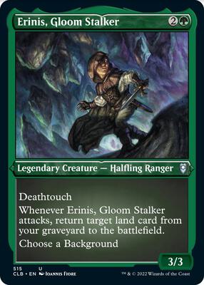 Erinis, Gloom Stalker (Foil Etched) card from Commander Legends: Battle for Baldur's Gate