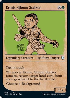 Erinis, Gloom Stalker (Showcase) card from Commander Legends: Battle for Baldur's Gate