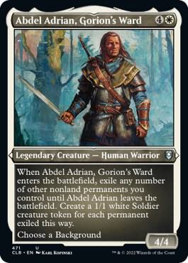 Abdel Adrian, Gorion's Ward (Foil Etched) card from Commander Legends: Battle for Baldur's Gate