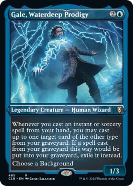 Gale, Waterdeep Prodigy (Foil Etched) card from Commander Legends: Battle for Baldur's Gate