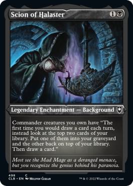 Scion of Halaster (Foil Etched) card from Commander Legends: Battle for Baldur's Gate