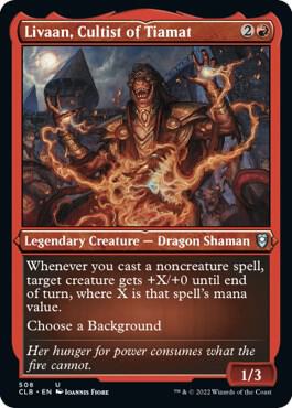 Livaan, Cultist of Tiamat (Foil Etched) card from Commander Legends: Battle for Baldur's Gate