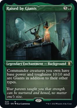 Raised by Giants (Foil Etched) card from Commander Legends: Battle for Baldur's Gate