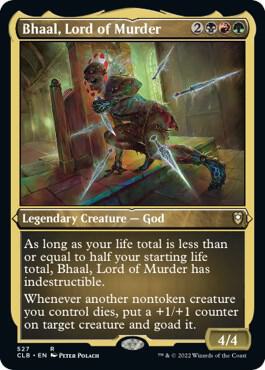Bhaal, Lord of Murder (Foil Etched) card from Commander Legends: Battle for Baldur's Gate