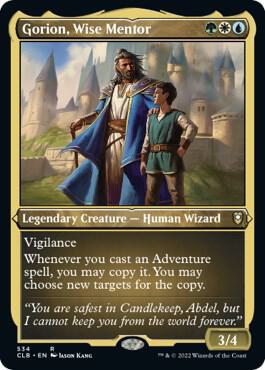 Gorion, Wise Mentor (Foil Etched) card from Commander Legends: Battle for Baldur's Gate