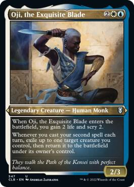 Oji, the Exquisite Blade (Foil Etched) card from Commander Legends: Battle for Baldur's Gate