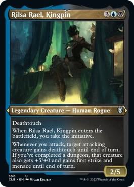 Rilsa Rael, Kingpin (Foil Etched) card from Commander Legends: Battle for Baldur's Gate