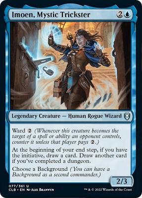 Imoen, Mystic Trickster card from Commander Legends: Battle for Baldur's Gate