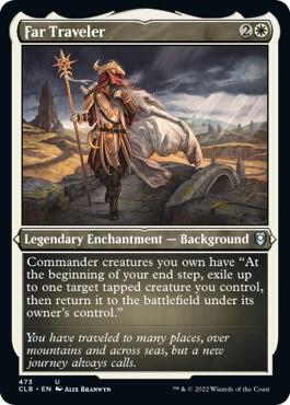 Far Traveler (Foil Etched) card from Commander Legends: Battle for Baldur's Gate
