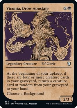 Viconia, Drow Apostate (Showcase) card from Commander Legends: Battle for Baldur's Gate