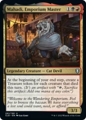 Mahadi, Emporium Master card from Commander Legends: Battle for Baldur's Gate